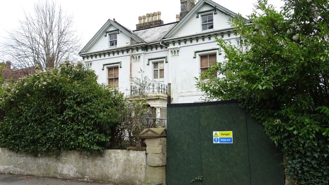 An empty inherited property being prepared for sale