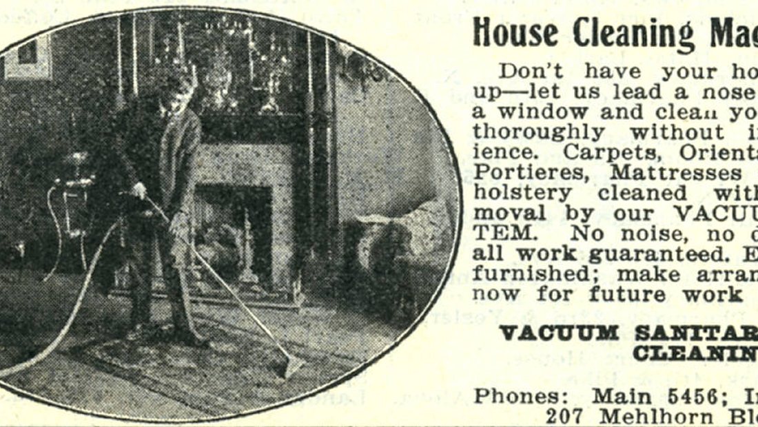 A professional cleaner working in a tidy home